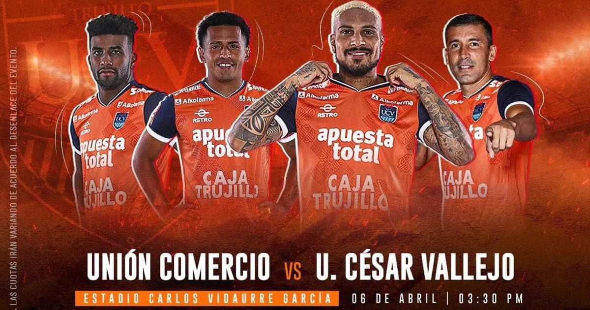 César Vallejo vs Unión Comercio EN VIVO HOY: empatan 1-1 con gol de Paolo Guerrero