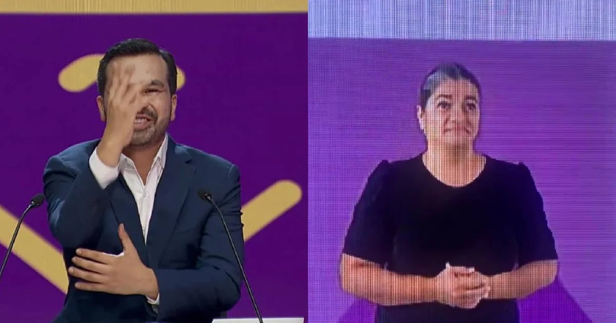 ¿Le dio pena? Intérprete de lengua de señas del INE se viraliza por su reacción durante el mensaje de Álvarez Máynez en debate presidencial
