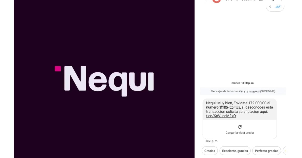 mensajeros falsos en Nequi ¡Cuidado con los enlaces sospechosos!